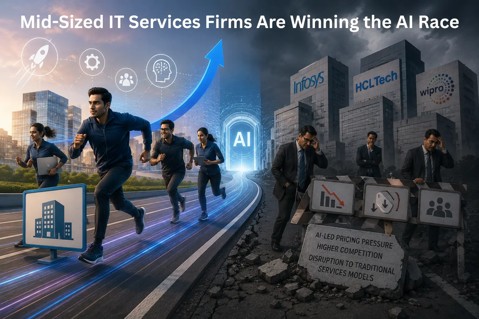 Mid-Sized IT Services Firms Are Winning the AI Race