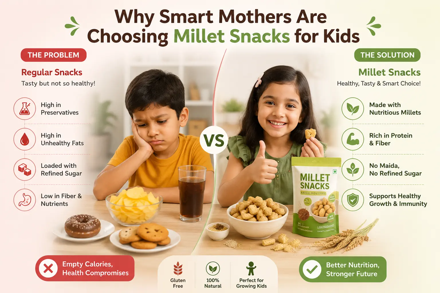 Why Smart Mothers Are Choosing Millet Snacks for Kids Lucknow Millet Store