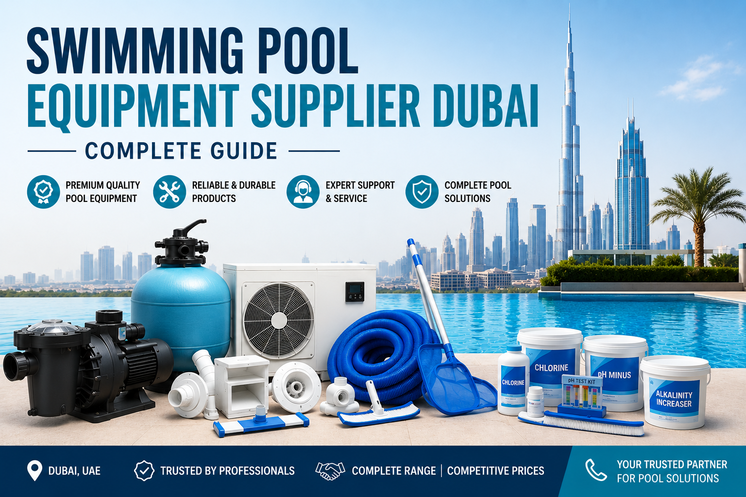 swimming pool equipment supplier Dubai